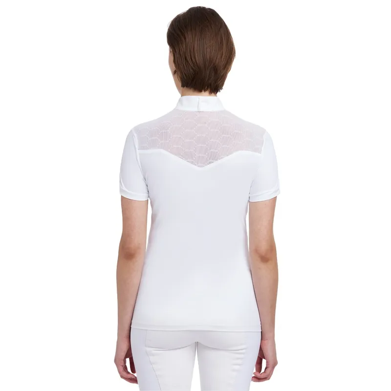 LeMieux Emily Women's Short Sleeve Show Shirt - White-3