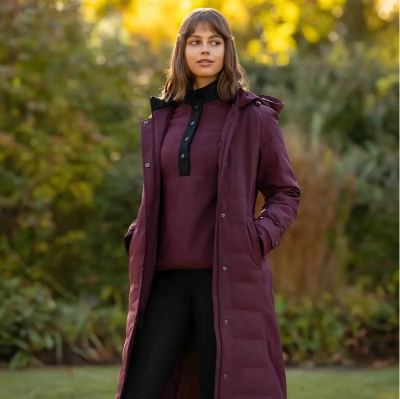 LeMieux Erin Women's Waterproof Long Padded Coat - Bramble-6