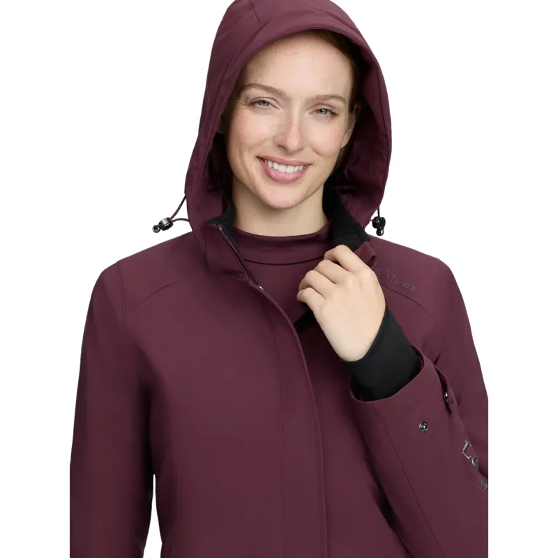 LeMieux Erin Women's Waterproof Long Padded Coat - Bramble-5
