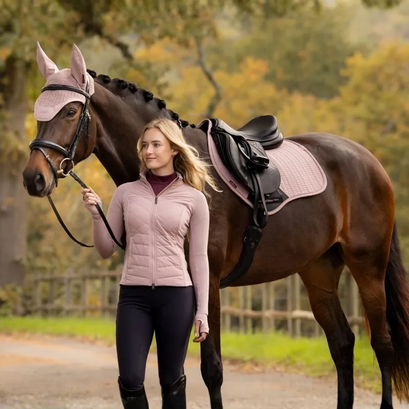 LeMieux Essence Close Contact Saddle Pad - Wild Rose-3