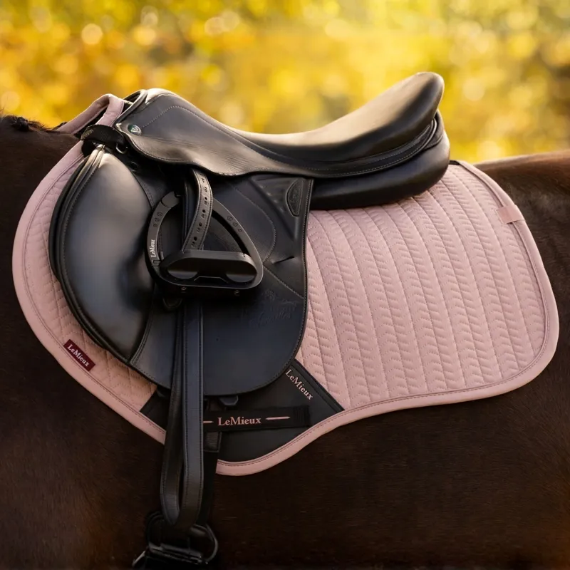 LeMieux Essence Close Contact Saddle Pad - Wild Rose-2