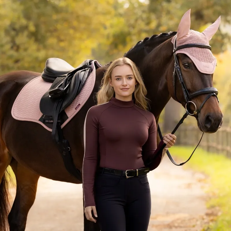 LeMieux Essence Close Contact Saddle Pad - Wild Rose-1