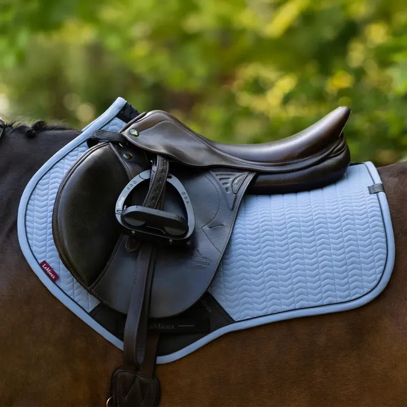 LeMieux Essence Close Contact Saddle Pad - Powder Blue-1