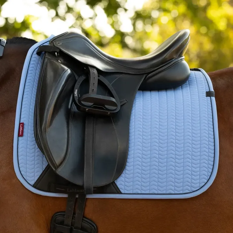 LeMieux Essence Dressage Saddle Pad - Powder Blue-2