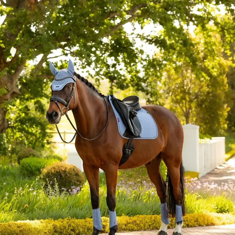 LeMieux Essence Dressage Saddle Pad - Powder Blue-3
