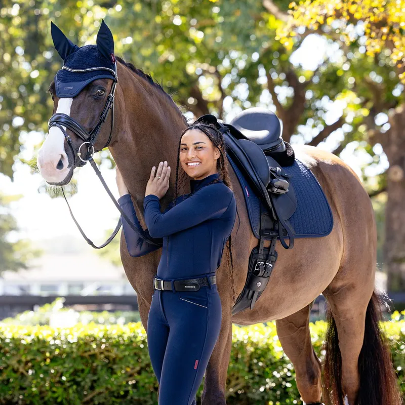 LeMieux Essence Dressage Saddle Pad - Navy-4