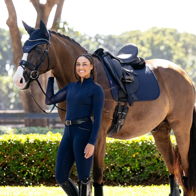 LeMieux Essence Dressage Saddle Pad - Navy-5