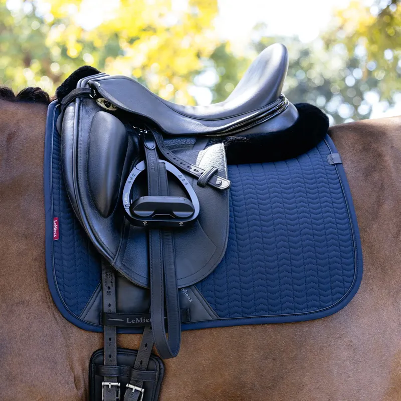 LeMieux Essence Dressage Saddle Pad - Navy-1