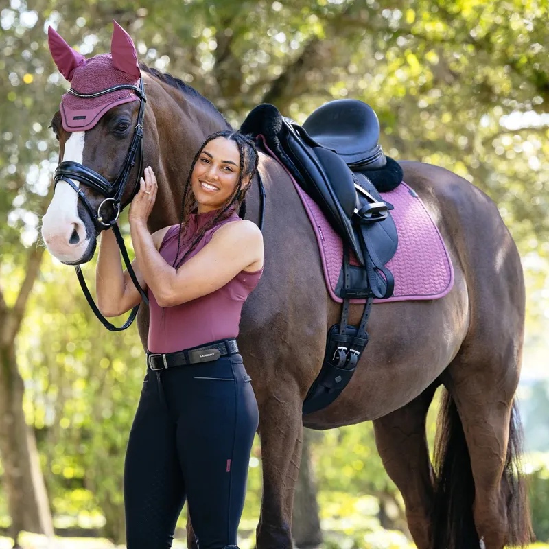 LeMieux Essence Dressage Saddle Pad - Rosewood-2
