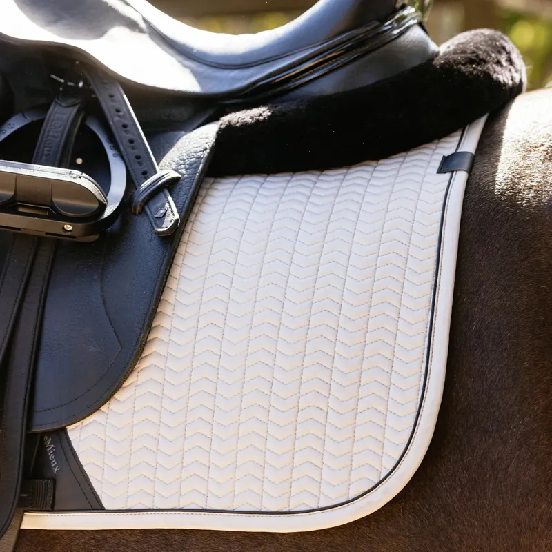 LeMieux Essence Dressage Saddle Pad - Stone-4