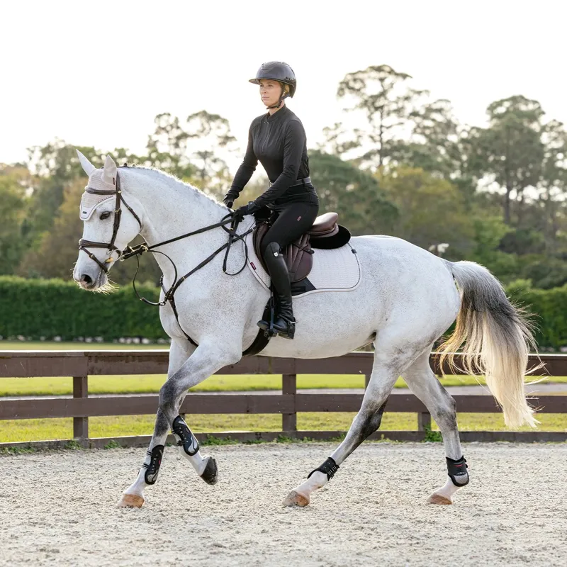 LeMieux Essence Dressage Saddle Pad - Stone-2