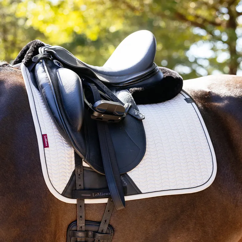 LeMieux Essence Dressage Saddle Pad - Stone-1