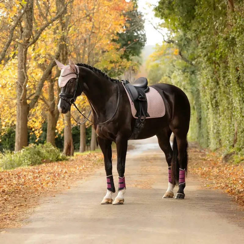 LeMieux Essence Dressage Square Saddle Pad - Wild Rose-4