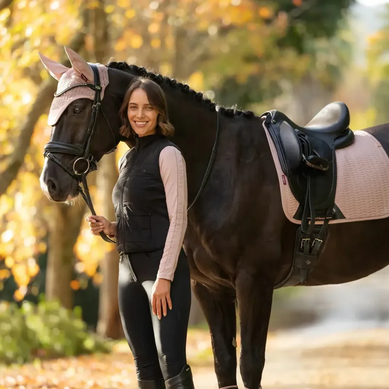 LeMieux Essence Dressage Square Saddle Pad - Wild Rose-2