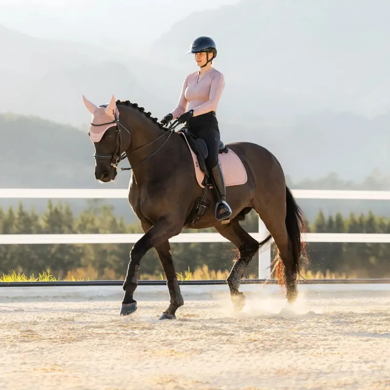 LeMieux Essence Dressage Square Saddle Pad - Wild Rose-1