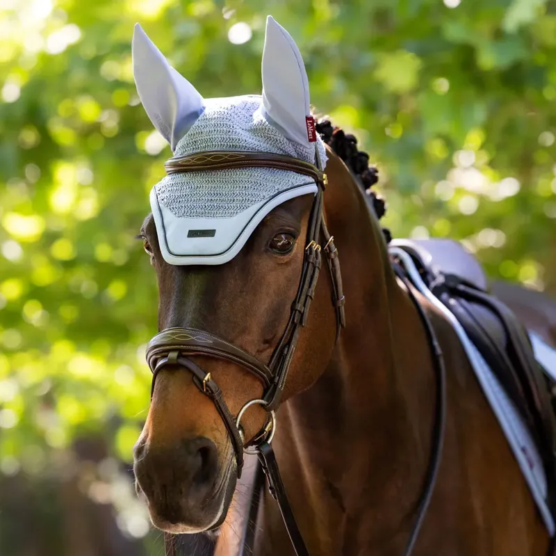 LeMieux Essence Fly Bonnet - Powder Blue-1
