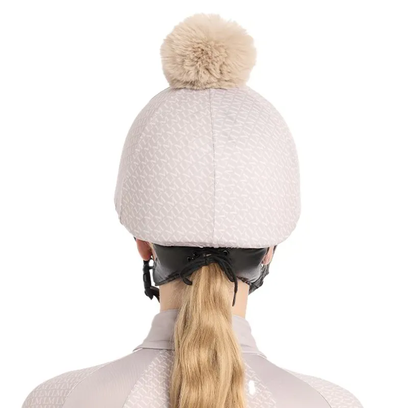 LeMieux Faith Helmet Cover - Ash/Stone-5