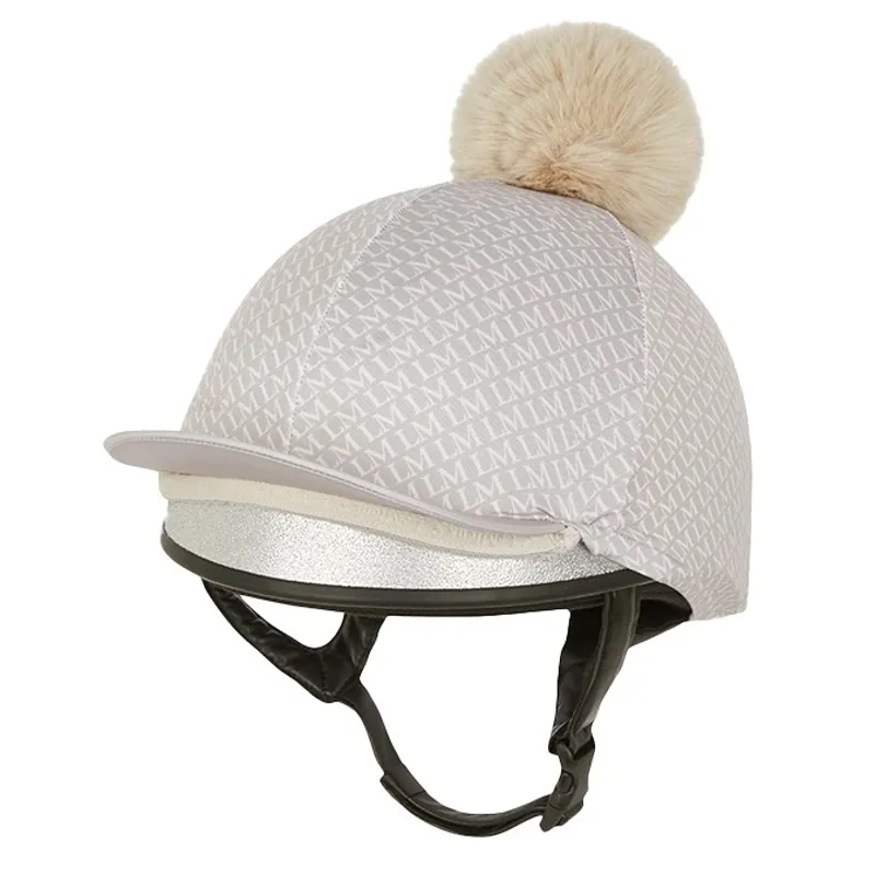LeMieux Faith Helmet Cover - Ash/Stone-2