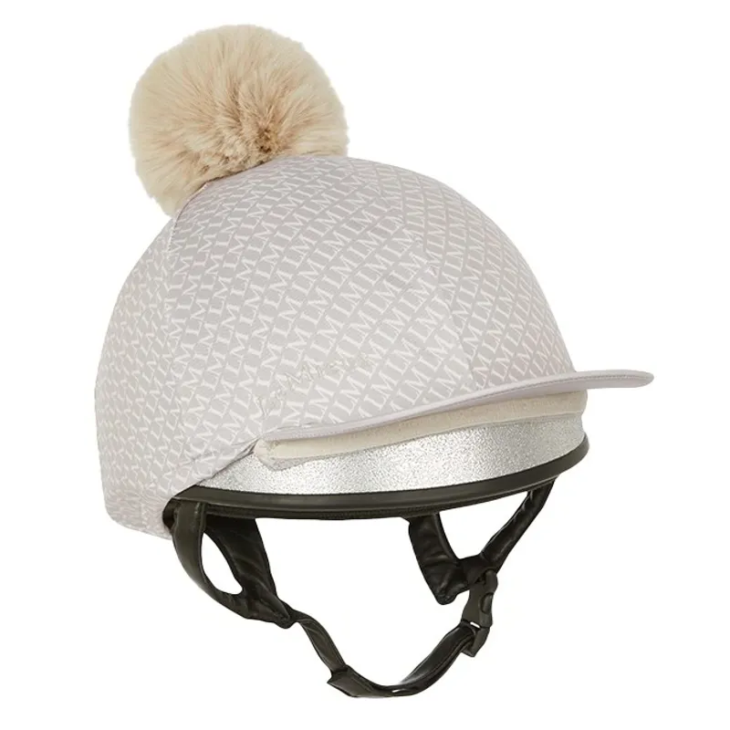LeMieux Faith Helmet Cover - Ash/Stone-1