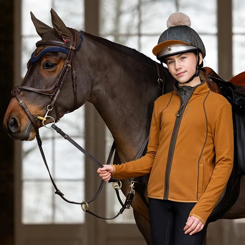 LeMieux Felicity Young Rider Zip Through Fleece-Ginger-8