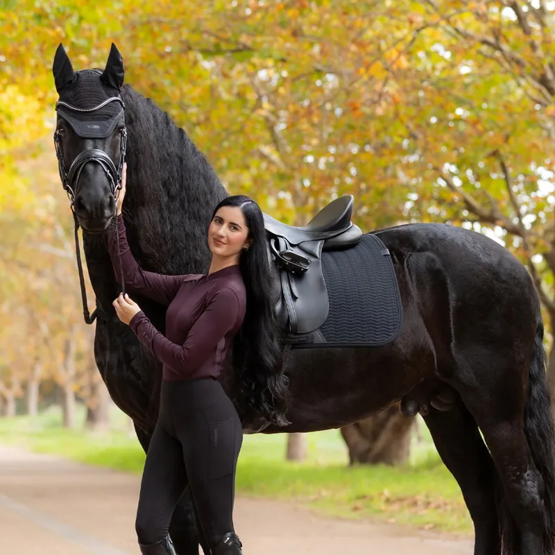 LeMieux Essence Dressage Saddle Pad - Black-3