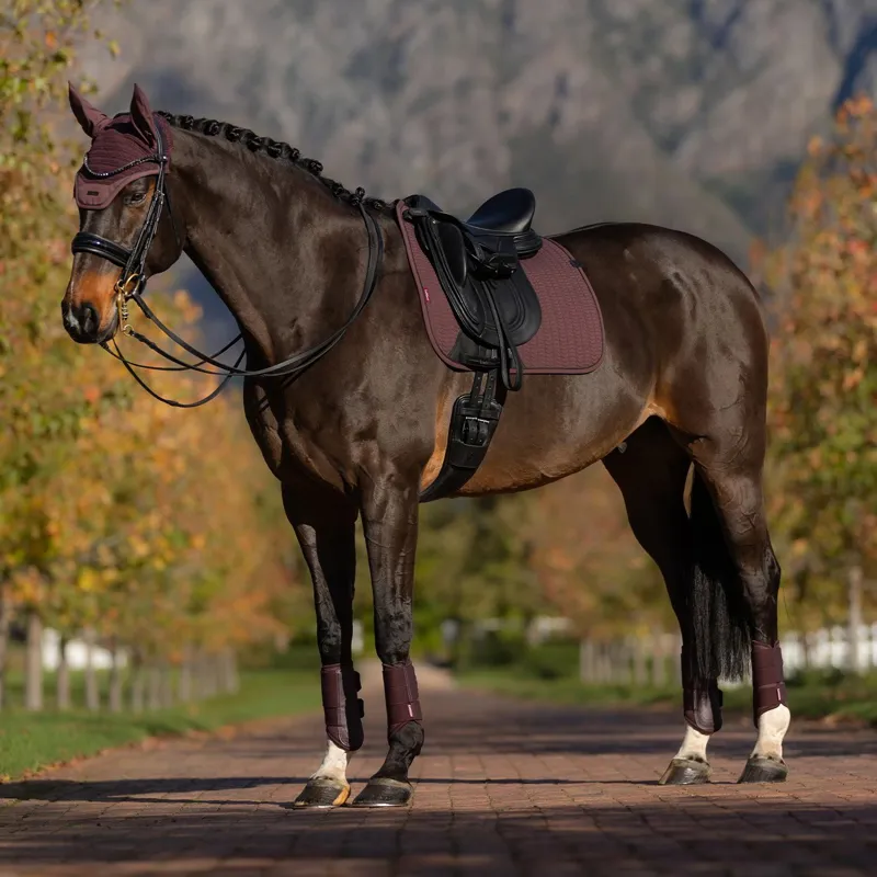 LeMieux Essence Dressage Saddle Pad - Damson-4
