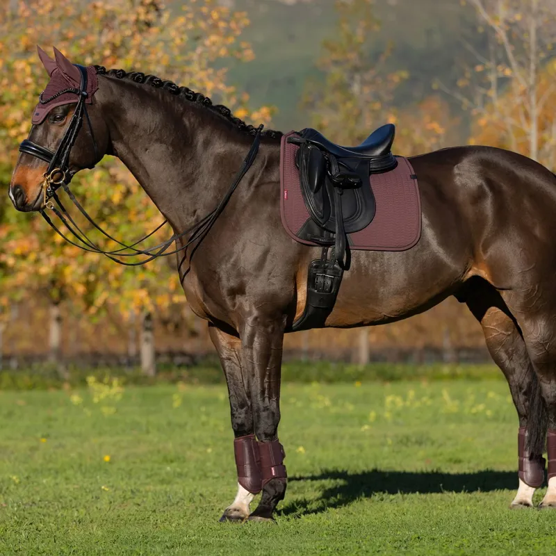 LeMieux Essence Dressage Saddle Pad - Damson-3
