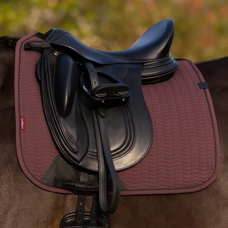 LeMieux Essence Dressage Saddle Pad - Damson-1