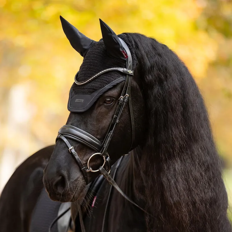 LeMieux Essence Fly Hood - Black-1