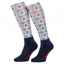 LeMieux Footsie Adult Tall Riding Socks - Flamingo