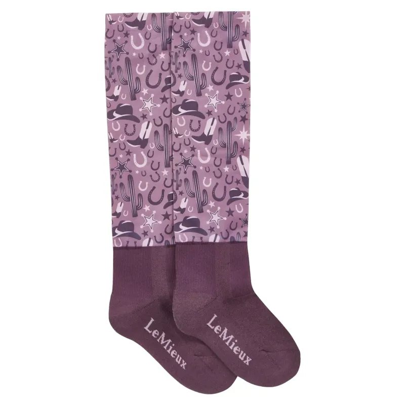 LeMieux Footsie Junior Tall Riding Socks - Western-1