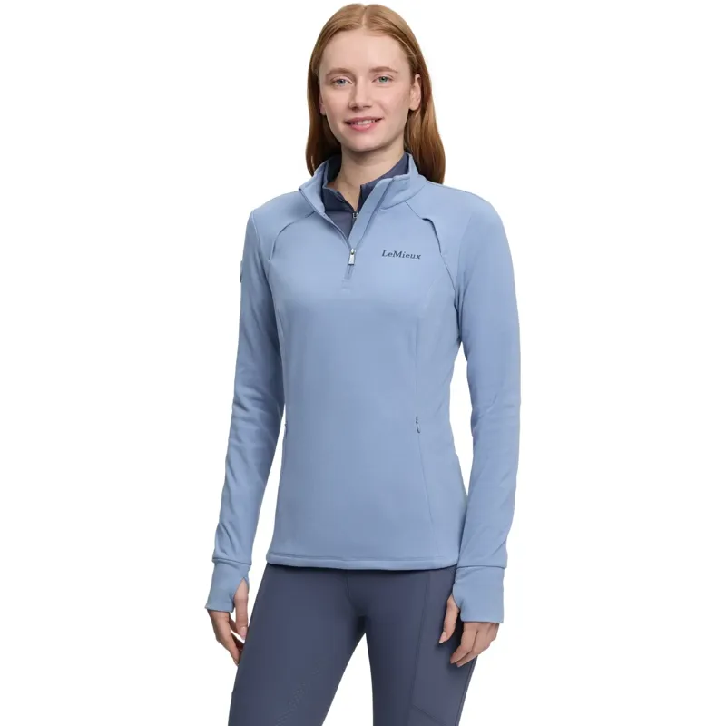 LeMieux Frances Women's 1/4 Zip Fleece - Powder Blue