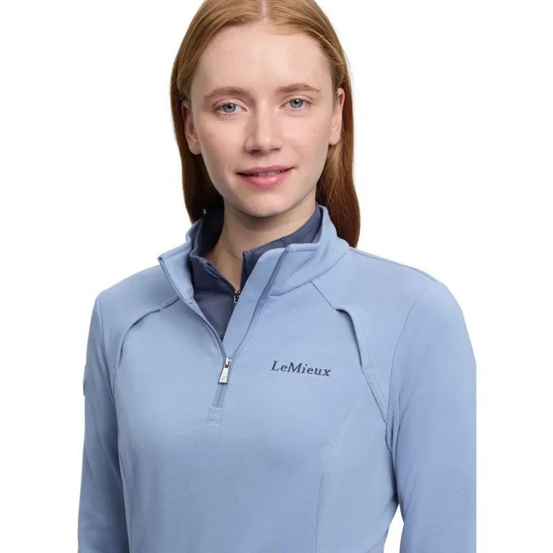 LeMieux Frances Women's 1/4 Zip Fleece - Powder Blue-5