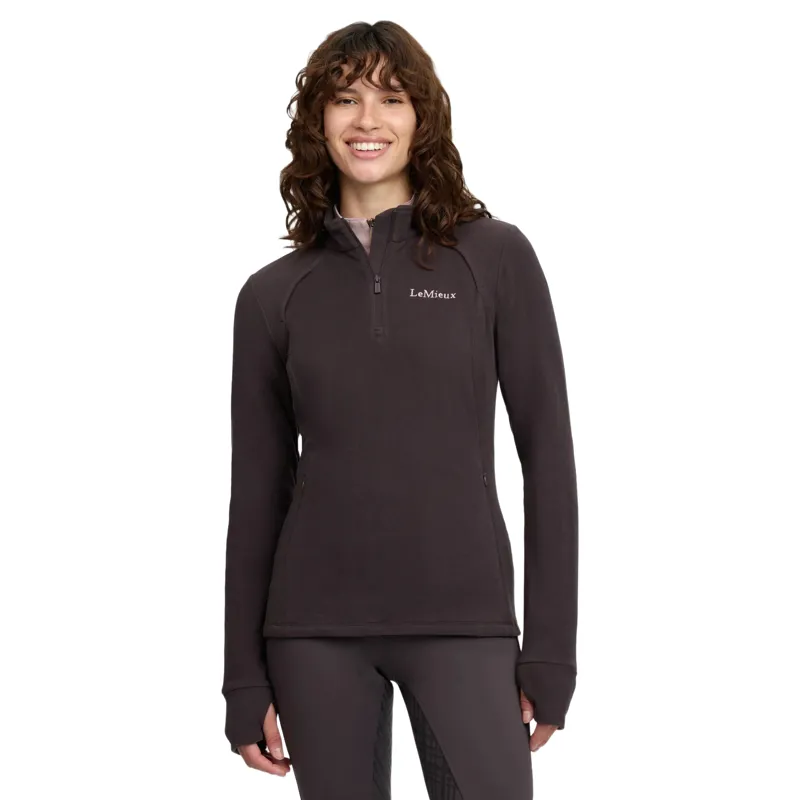 LeMieux Frances Women's 1/4 Zip Fleece - Cocoa