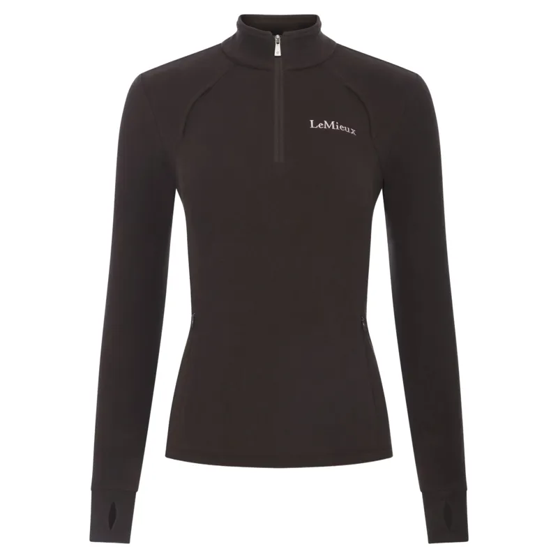 LeMieux Frances Women's 1/4 Zip Fleece - Cocoa-1