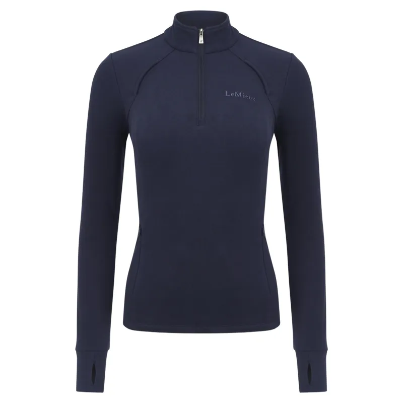 LeMieux Frances Women's 1/4 Zip Fleece - Navy-1