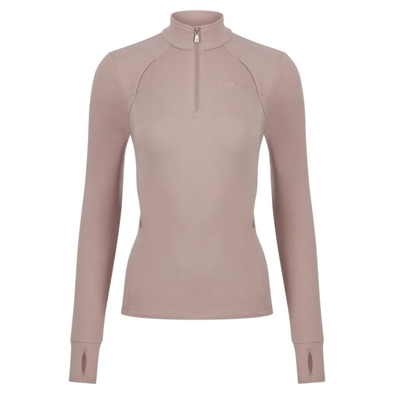 LeMieux Frances Womens 1/4 Zip Fleece - Wild Rose-1