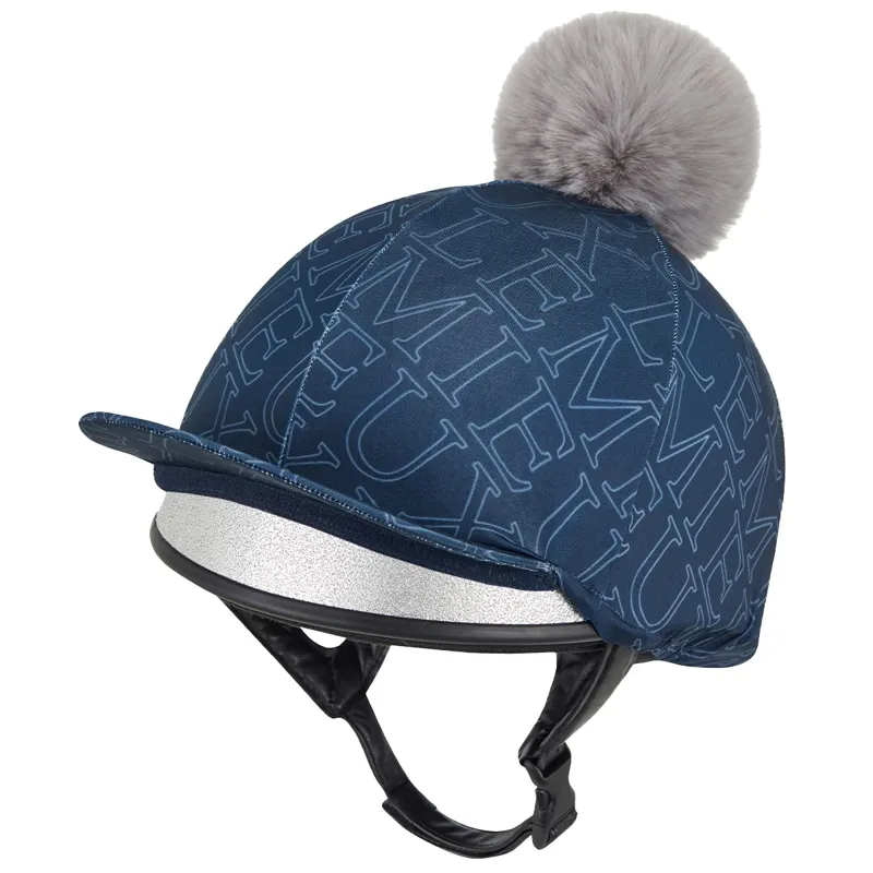 LeMieux Young Rider Frieda Helmet Cover - Navy-2