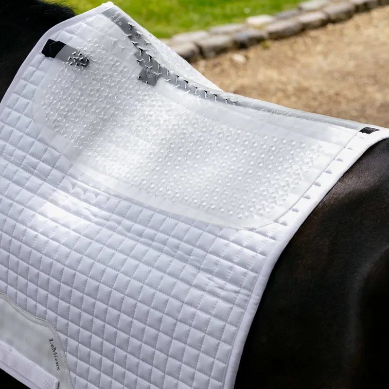 LeMieux Gel-Tek Slimline Half Pad - Clear-1