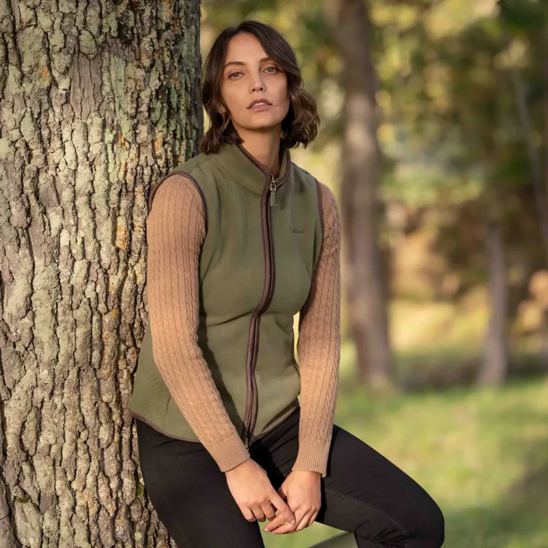 LeMieux Frankie Women's Fleece Vest - Willow Green-3