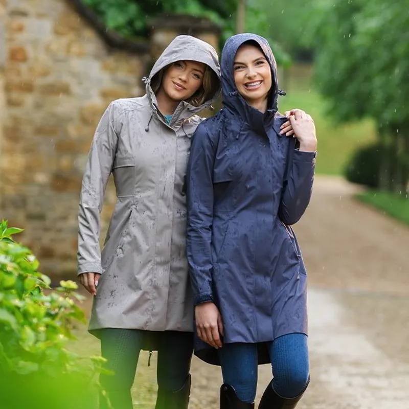 LeMieux Grace Womens Long Waterproof Jacket - Pecan-5