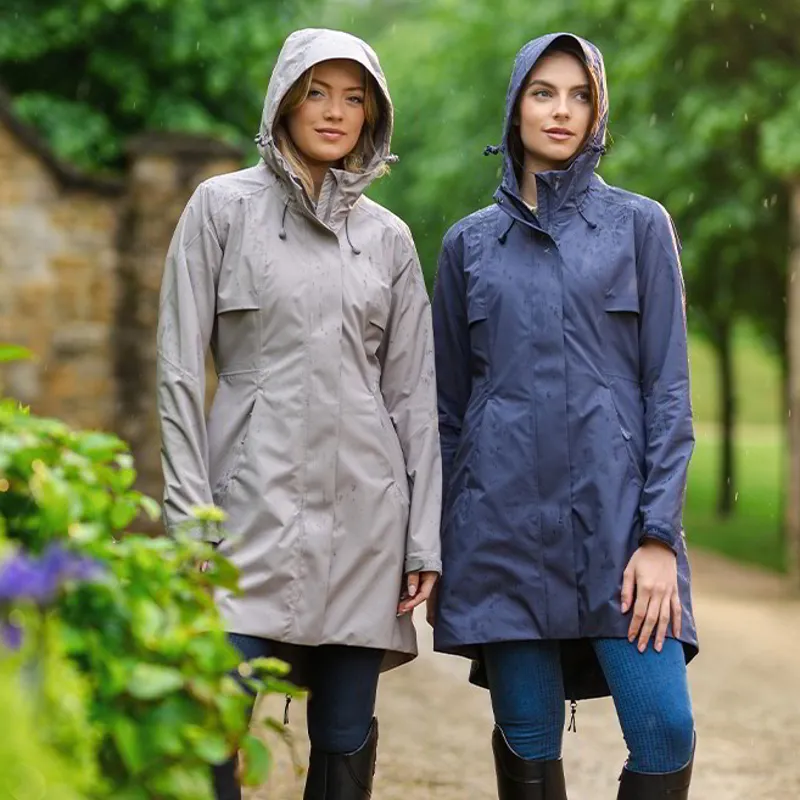 LeMieux Grace Womens Long Waterproof Jacket - Pecan-6