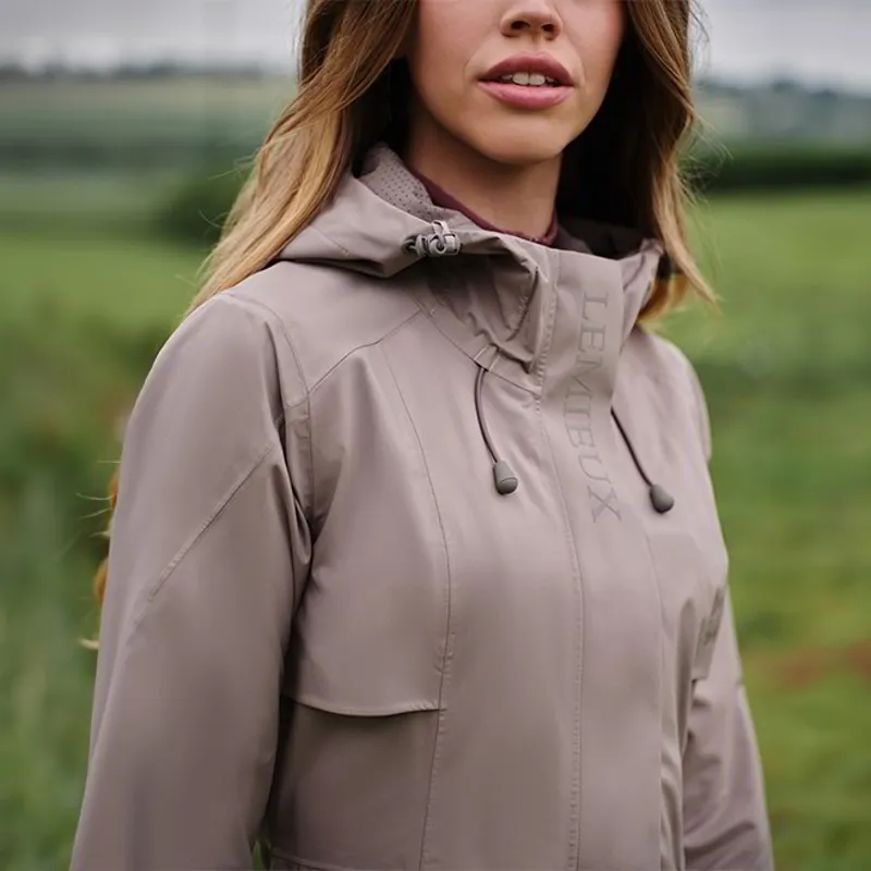 LeMieux Grace Womens Long Waterproof Jacket - Pecan-9