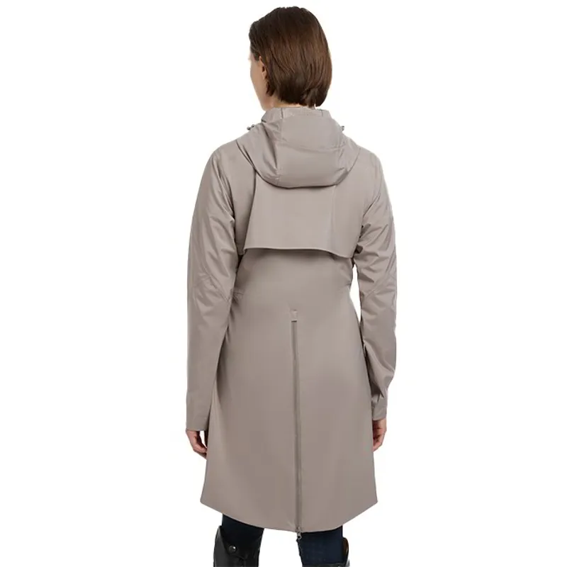 LeMieux Grace Womens Long Waterproof Jacket - Pecan-2