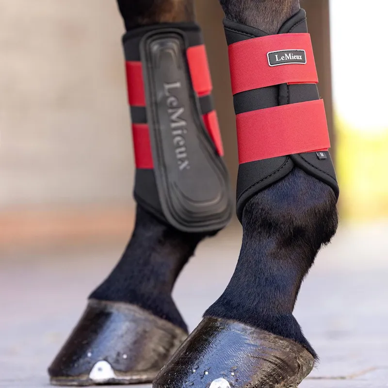LeMieux Grafter Brushing Boots - Chili-1