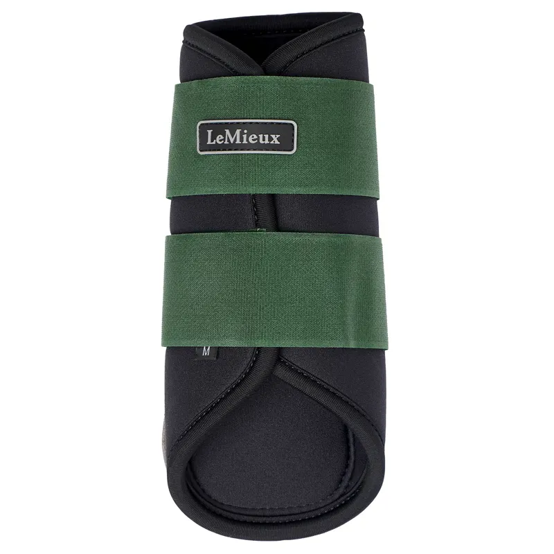 LeMieux Grafter Brushing Boots - Hunter Green-3