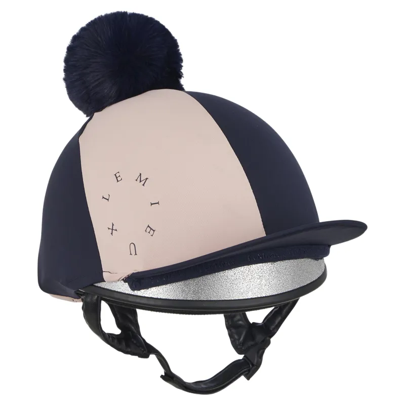 LeMieux Harlequin Helmet Cover - Navy/Petal
