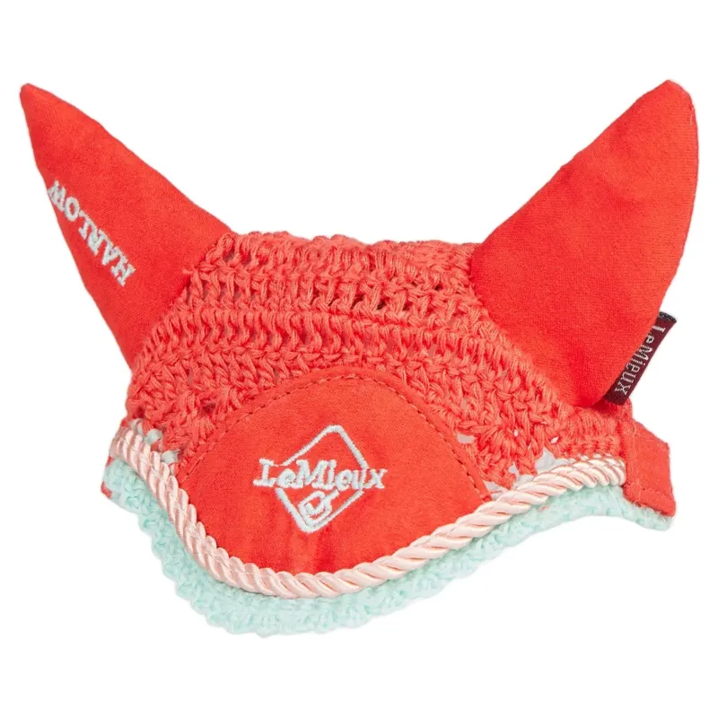 LeMieux Harlow Mini Toy Pony Fly Hood - Coral Crush