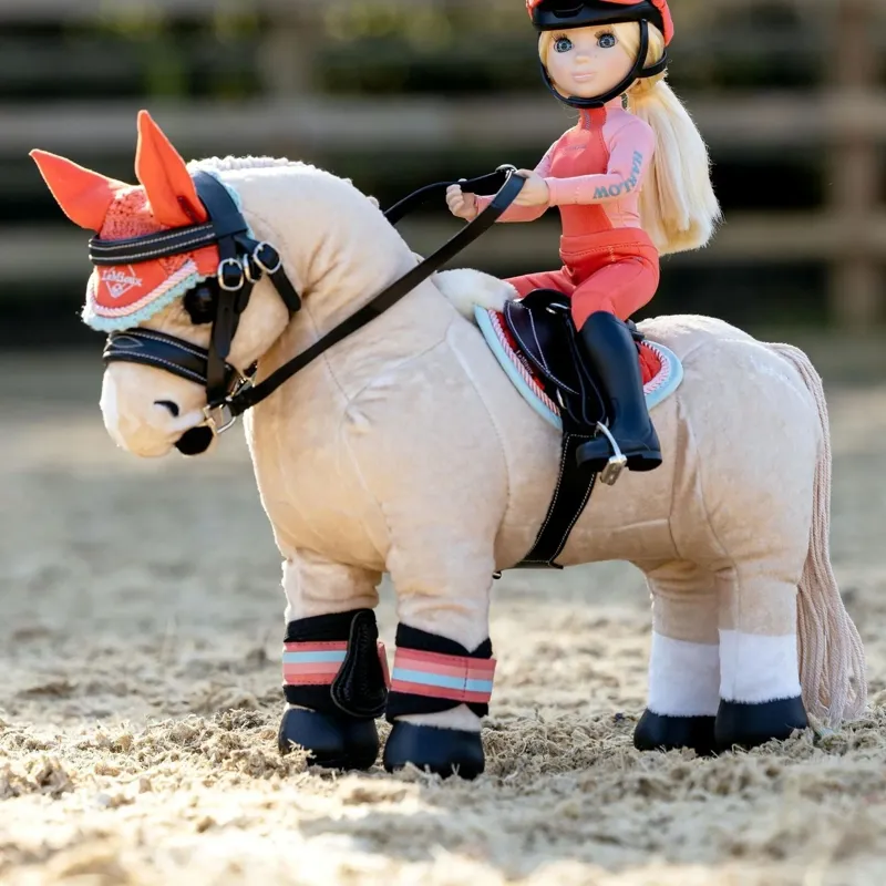 LeMieux Harlow Mini Toy Pony Saddle Pad - Coral Crush-1
