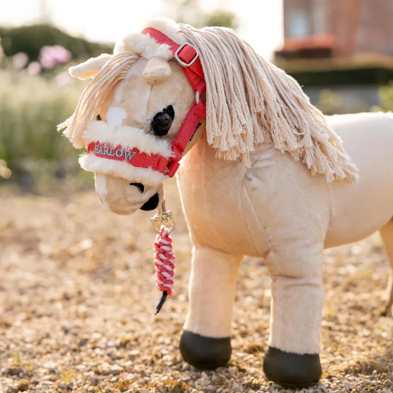 LeMieux Harlow Mini Toy Pony Vogue Halter - Coral Crush-1
